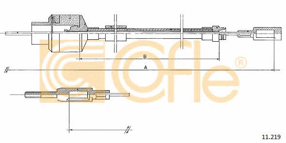 Cofle 11.219 Clutch cable 11219