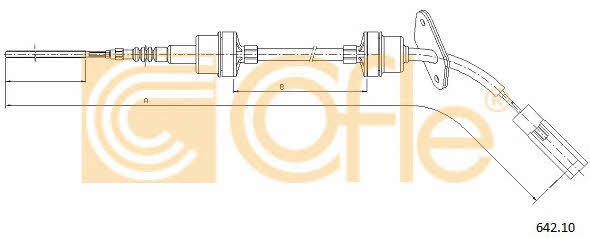 Clutch cable Cofle 642.10
