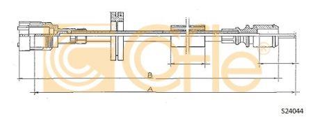 Cofle S24044 Cable speedmeter S24044