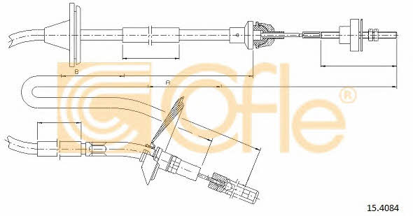 Cofle 15.4084 Clutch cable 154084