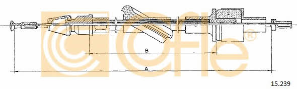 Cofle 15.239 Clutch cable 15239