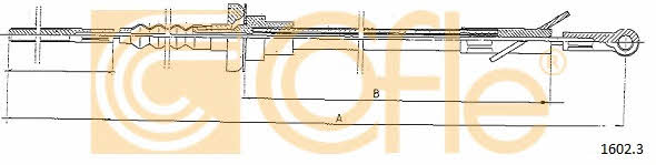 16023 Cofle Clutch cable