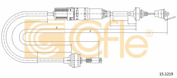 Cofle 15.1219 Clutch cable 151219