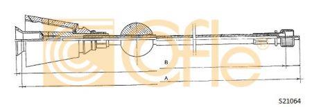 Cofle S21064 Cable speedmeter S21064