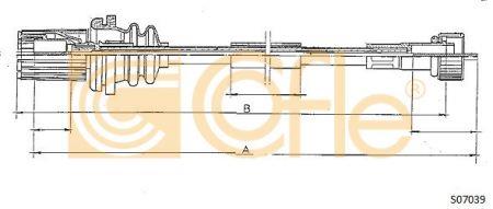 Cofle S07039 Cable speedmeter S07039