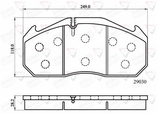 Comline ACV014HD Brake Pad Set, disc brake ACV014HD