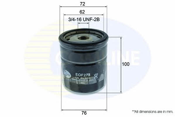 Comline EOF273 Oil Filter EOF273