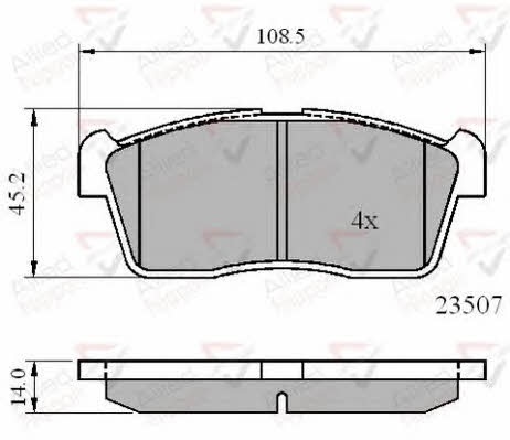 Comline ADB01113 Brake Pad Set, disc brake ADB01113