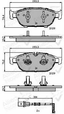 Comline ADB22120 Brake Pad Set, disc brake ADB22120