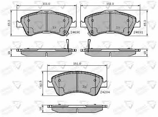 Comline ADB31588 Brake Pad Set, disc brake ADB31588