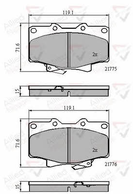 Comline ADB3170 Brake Pad Set, disc brake ADB3170