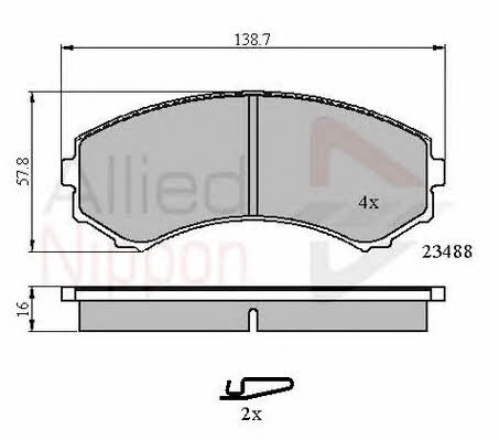 Comline ADB3172 Brake Pad Set, disc brake ADB3172