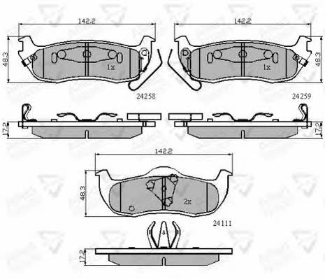 Comline ADB31734 Brake Pad Set, disc brake ADB31734