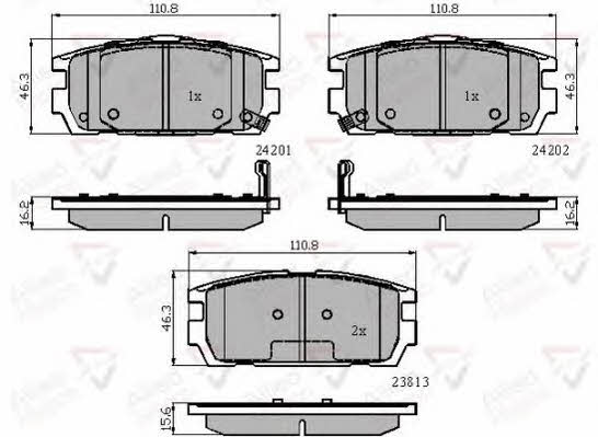 Comline ADB31743 Brake Pad Set, disc brake ADB31743