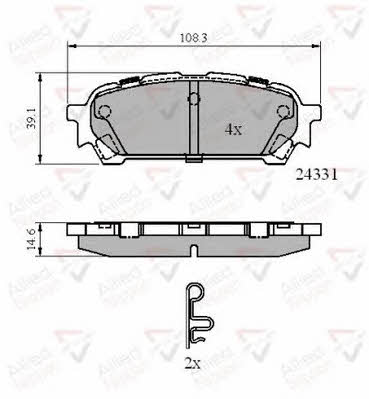 Comline ADB31775 Brake Pad Set, disc brake ADB31775