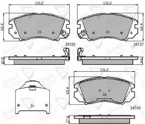 Comline ADB31776 Brake Pad Set, disc brake ADB31776