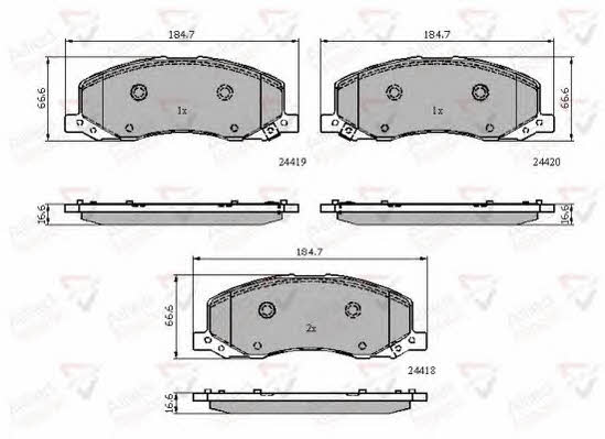 Comline ADB32003 Brake Pad Set, disc brake ADB32003