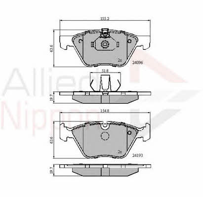 Comline ADB01300 Brake Pad Set, disc brake ADB01300