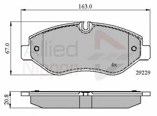 Comline ADB01616 Brake Pad Set, disc brake ADB01616