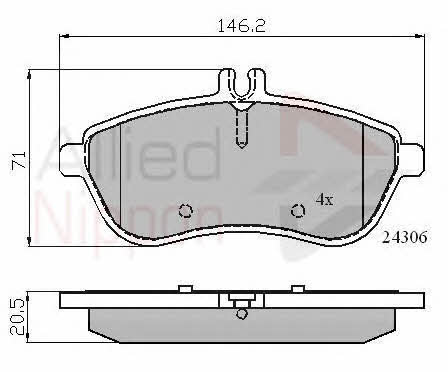 Comline ADB01786 Brake Pad Set, disc brake ADB01786