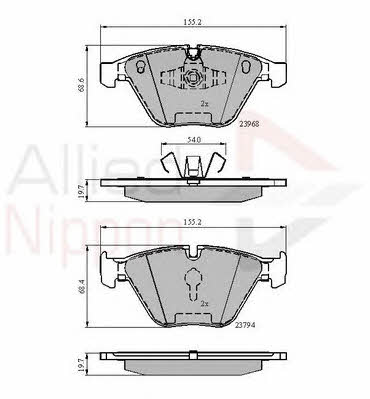 Comline ADB02011 Brake Pad Set, disc brake ADB02011