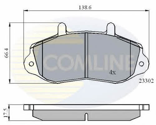 Comline CBP01021 Brake Pad Set, disc brake CBP01021