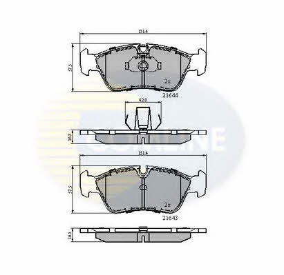 Comline CBP01023 Brake Pad Set, disc brake CBP01023