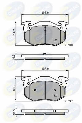 Comline CBP01080 Brake Pad Set, disc brake CBP01080