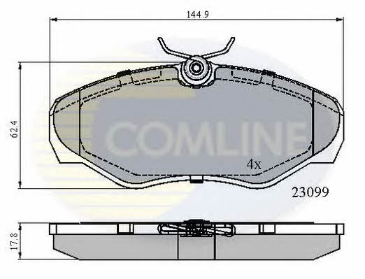 Comline CBP01127 Brake Pad Set, disc brake CBP01127