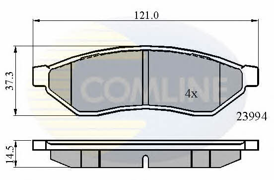 Comline CBP01190 Brake Pad Set, disc brake CBP01190