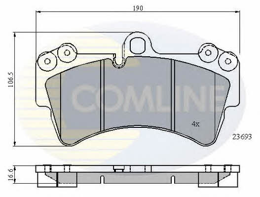 Comline CBP01315 Brake Pad Set, disc brake CBP01315