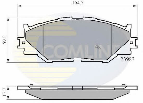 Comline CBP01632 Brake Pad Set, disc brake CBP01632