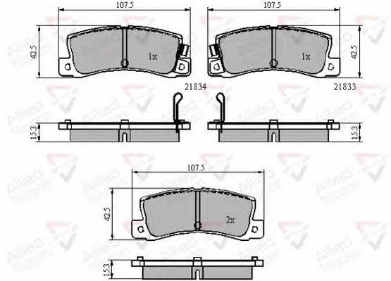 Comline ADB3839 Brake Pad Set, disc brake ADB3839