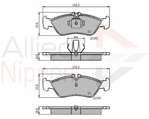 Comline ADB0478 Brake Pad Set, disc brake ADB0478