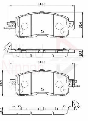 Comline ADB06030 Brake Pad Set, disc brake ADB06030