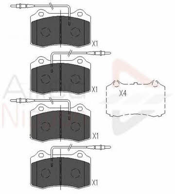 Comline ADB11227 Brake Pad Set, disc brake ADB11227