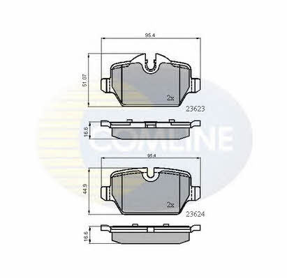 Comline CBP01710 Brake Pad Set, disc brake CBP01710