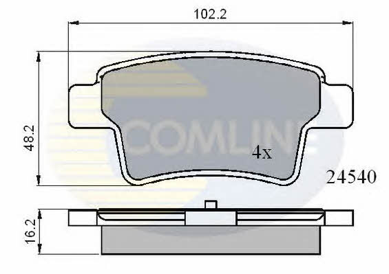 Comline CBP01713 Brake Pad Set, disc brake CBP01713