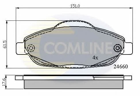 Comline CBP01765 Brake Pad Set, disc brake CBP01765