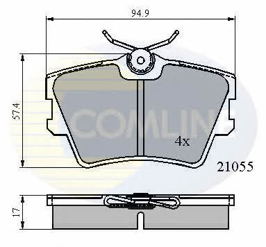 Comline CBP0272 Brake Pad Set, disc brake CBP0272