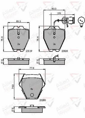 Comline ADB11770 Brake Pad Set, disc brake ADB11770