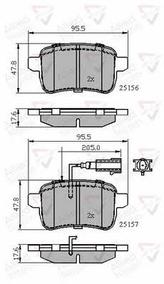 Comline ADB12103 Brake Pad Set, disc brake ADB12103