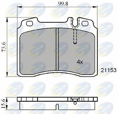 Comline CBP01006 Brake Pad Set, disc brake CBP01006