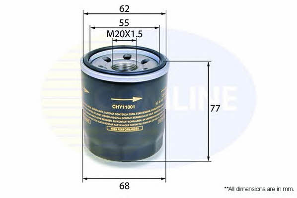 Comline CHY11001 Oil Filter CHY11001