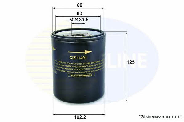Comline CIZ11491 Oil Filter CIZ11491