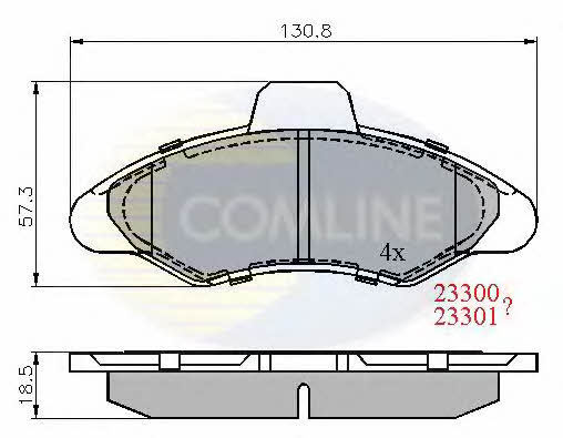Comline CBP0393 Brake Pad Set, disc brake CBP0393