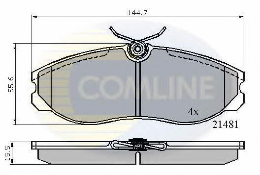 Comline CBP0447 Brake Pad Set, disc brake CBP0447
