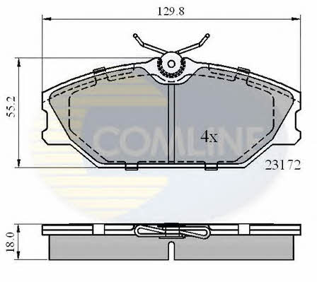 Comline CBP0526 Brake Pad Set, disc brake CBP0526