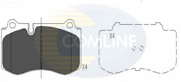 Comline CBP06020 Brake Pad Set, disc brake CBP06020