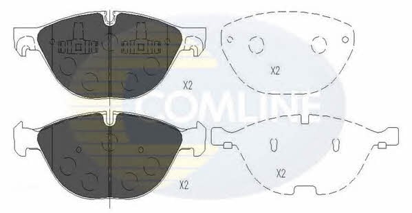 Comline CBP06021 Brake Pad Set, disc brake CBP06021